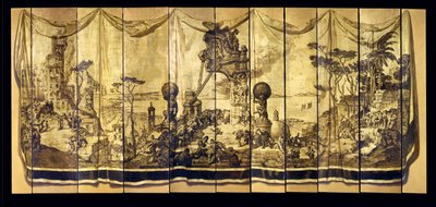 Vision Mediterranea, jedenáctilistý plátno, kolem roku 1925 (olej na pozlacené desce) od Jose Maria Sert y Badia