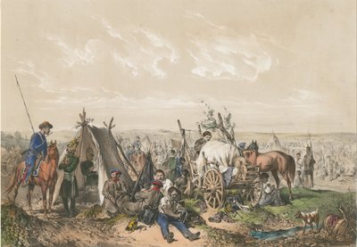 Scéna z války za nezávislost v Maďarsku v roce 1849, ca. 1849 od Josef Anton Strassgschwandtner
