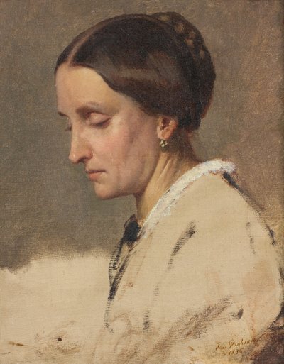 portrét ženy od Josef Danhauser