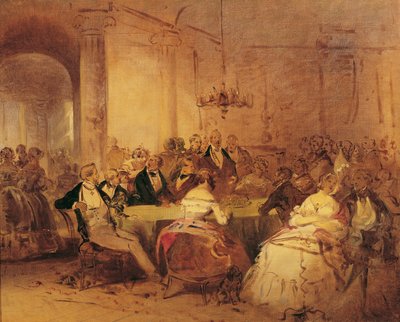 Společenská scéna od Josef Danhauser