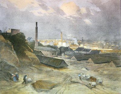 Cihelna v Heiligenstadtu, vydáno ve Vídni (barevné lito) od Josef Danilowatz