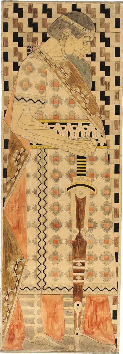Frieze Design pro světovou výstavu St. Louis 1904, 1904. od Josef Engelhart