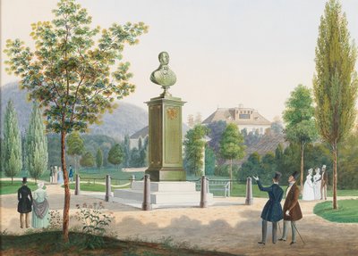 Arcivévoda Rudolf, pomník kardinála olomouckého arcibiskupa v Ischlu. od Josef Hafner