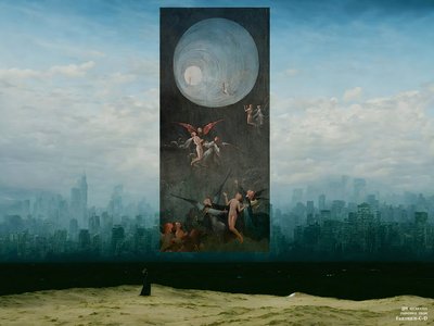 JJM recreate Friedrich-C-D: Mnich před městem Vision 1 od Josef Johann Michel
