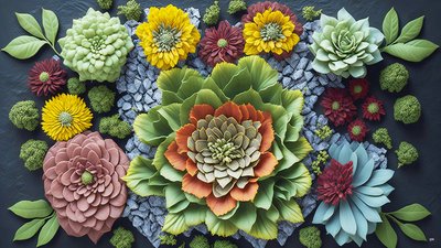 mandala: Kalanchoe elements_01 od Josef Johann Michel