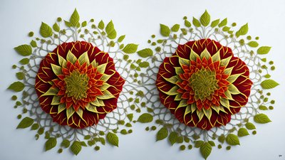 mandala: ibišek-květ prvky_01 od Josef Johann Michel