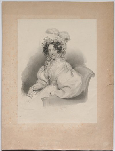 Gabrielle Auersperg, rozená Lobkowitz od Josef Kriehuber