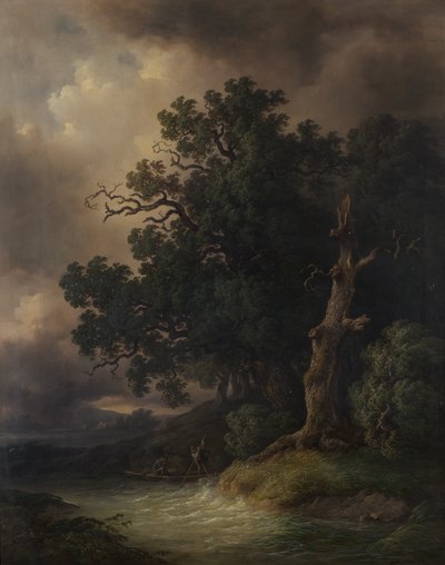 bouřková krajina od Josef Kriehuber