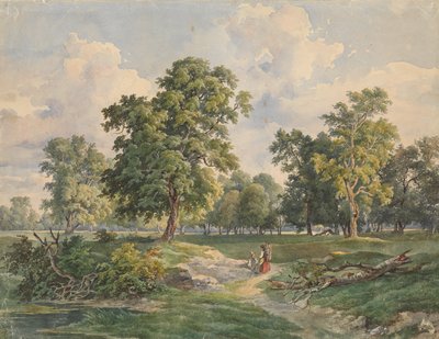 Velká parková krajina, Laxenburg od Josef Kriehuber
