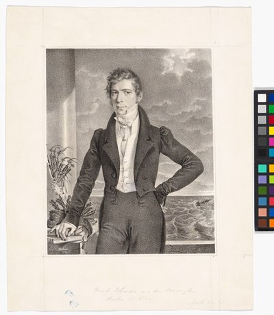 Johann Georg Schwarz (1800-1867, obchodník s kožešinami) od Josef Kriehuber
