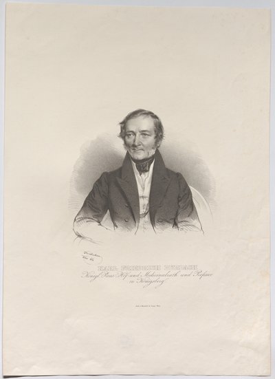 Karl Friedrich Burdach; královský pruský dvorní a zdravotní rada a profesor v Königsbergu od Josef Kriehuber