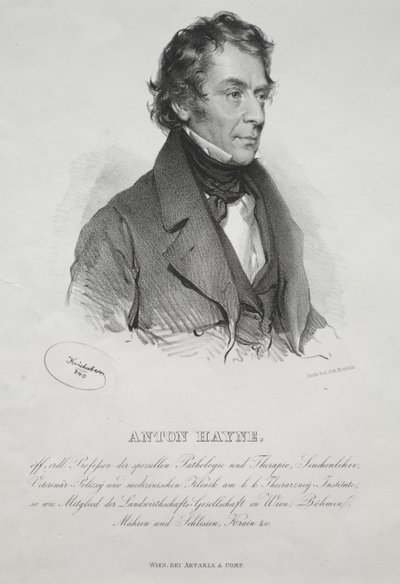 Portrét Dr. Antona Hayna od Josef Kriehuber