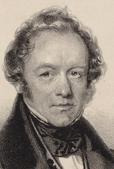 Portrét skladatele Petera Josepha von Lindpaintnera 1791-1856, c. 1830. od Josef Kriehuber