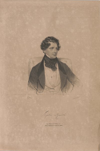 Portrét operního pěvce Agostina Rovere 1804-1865, 1839. od Josef Kriehuber