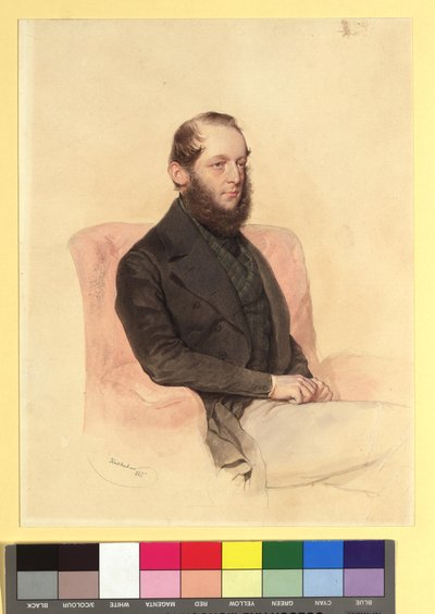 Hrabě Wilhelm Clemens Westphalen zu Fürstenberg (1818-1883) od Josef Kriehuber