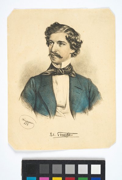 Nápis: „Joh. Strauß“ od Josef Kriehuber