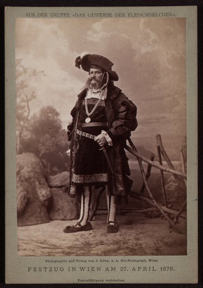 Jos. Ullmann, uzenář na Makartově průvodu v roce 1879 od Josef Löwy