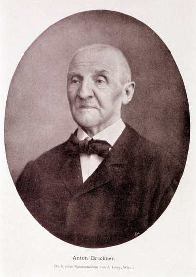 Rakouský skladatel a varhaník Anton Bruckner (1824 - 1896). od Josef Löwy