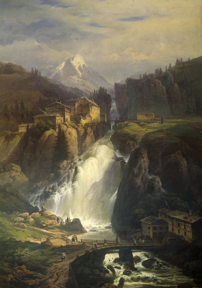 Pohled na Bad Gastein od Josef Matěj Navrátil