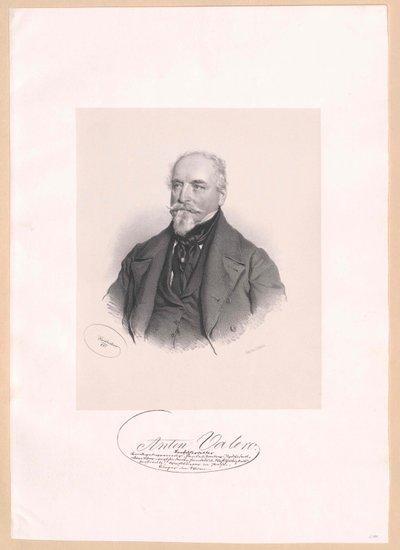 Anton Valero (tisk) od Josef Nikolaus Kriehuber