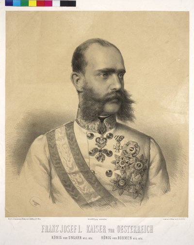 Rakouský císař František Josef I. od Josef Nikolaus Kriehuber