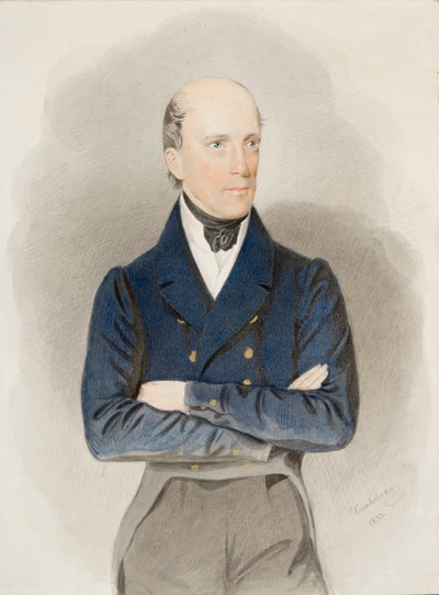 Portrét arcivévody Jana Rakouského (1782-1859) (akvarel na papíře) od Josef Nikolaus Kriehuber