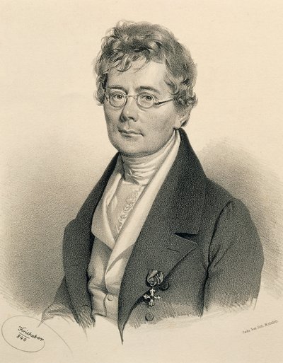 Portrét Simona Sechtera (Frymburk od Josef Nikolaus Kriehuber