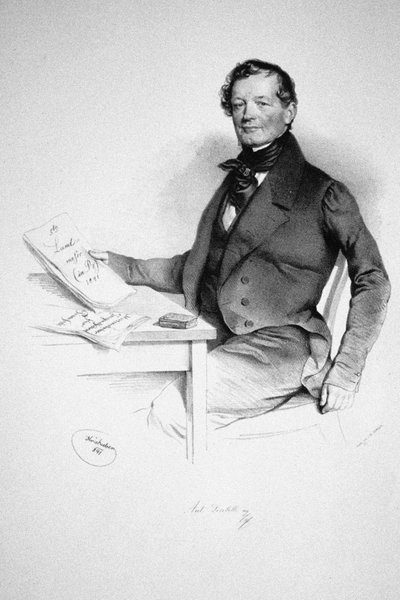 Portrét skladatele Antona Diabelliho 1781-1858, 1841 od Josef Nikolaus Kriehuber