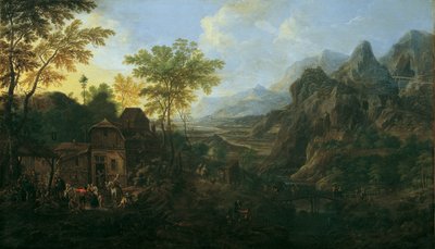 Ideální krajina s farmářským jarmarkem od Josef Orient