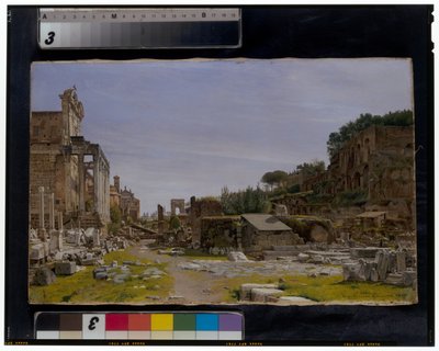Dva pohledy na Forum Romanum od Josef Theodor Hansen