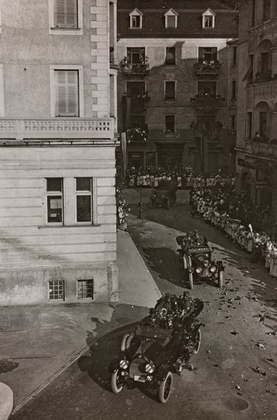 Album "Moje světová válka - vzpomínky na jihozápadní frontu v Korutanech, Itálie, Trentino-Alto Adige) 31.3.1915-12.11. 1918 - Josef Zohles Vídeň ": vojenská vozidla ve Villacu od Josef Zohles