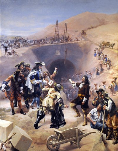 Staveniště Canal du Midi od Joseph Noel Sylvestre