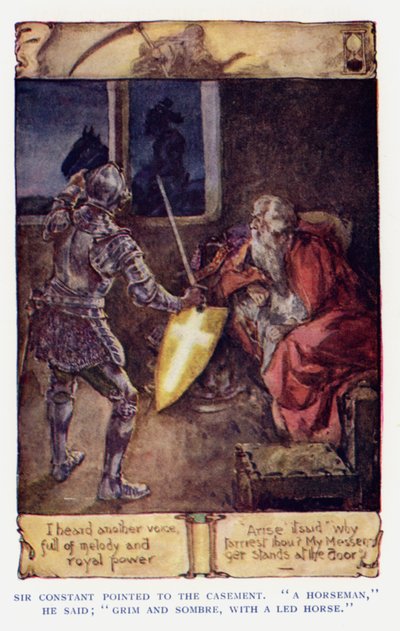 Ilustrace pro Sir Knight of the Splendid Way (barevné lito) od Joseph (after) Finnemore