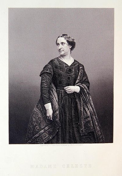 Madame Celeste, z „Portrétní galerie významných osobností“ od Joseph (after) Norris
