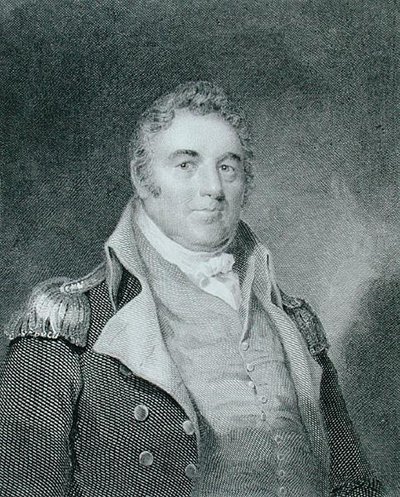 Richard Dale (1756-1826), vyryl Richard W. Dodson (1812-67) podle kopie původního obrazu od Jamese Barton Longacre (1794-1869) (rytina) od Joseph (after) Wood