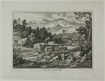 Klášter San Francesco di Civitella v pohoří Sabine od Joseph Anton Koch