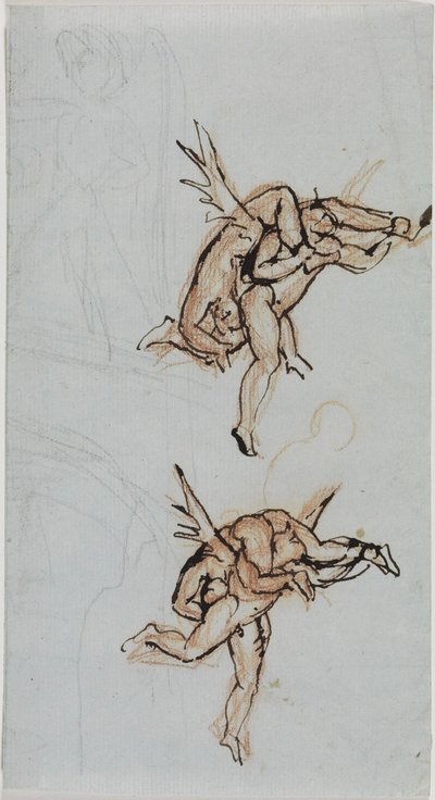 Studie radního z Luccy (Dante, Peklo, 21. zpěv, verš 34) od Joseph Anton Koch