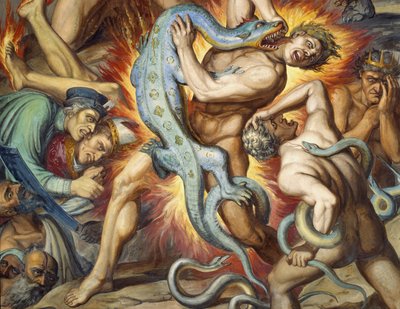 Pekelná muka od Joseph Anton Koch