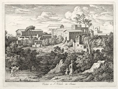 Pohled na San Vitale, Řím, c. 1810. od Joseph Anton Koch