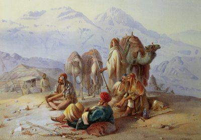 Arabský tábor (wc na papíře) od Joseph Austin Benwell