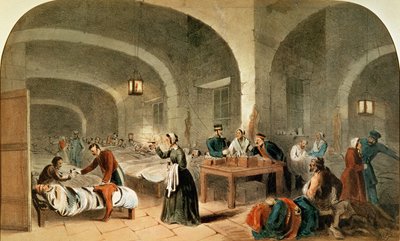 Náčrt oddělení v nemocnici ve Scutari, c.1856 od Joseph Austin Benwell
