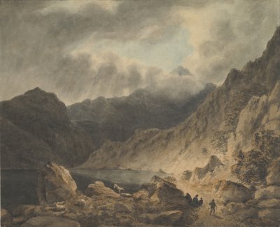 Bouře nad jezerem, 1800-1811. od Joseph Barber.