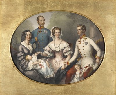 Rakouská císařská rodina, 1856 od Joseph Bayer