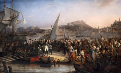 Napoleon opouští ostrov Elba 26. února 1815 od Joseph Beaume