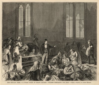 Noční scéna v kostele Grace od Joseph Becker