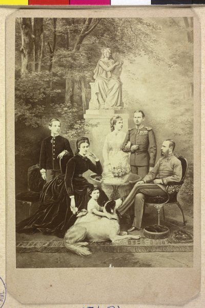 Rakouský císař s rodinou František Josef I. od Joseph Bermann