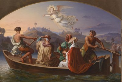 Joseph Binder Tři mudrci na cestě do Betléma 1846 od Joseph Binder
