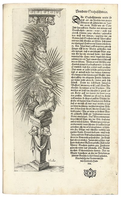 Sloup zdobený zvířecí formou, 1604 od Joseph Boillot
