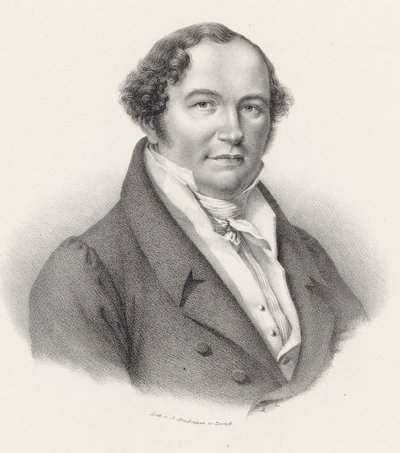 Portrét skladatele Conradina Kreutzera 1780-1849. od Joseph Brodtmann