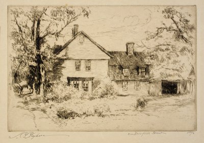 Na ulici Deerfield (Starý dům v Deerfieldu) od Joseph C. Claghorn